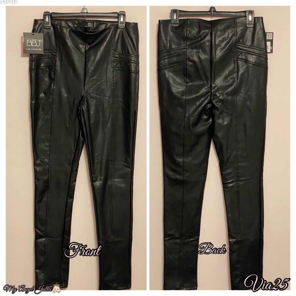 WOMEN’S BBJ LOS ANGELES BLACK LEATHER Size: L Faux Leather